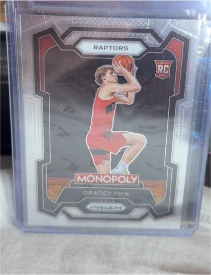 2023-24 Panini Prizm Monopoly #84 Gradey Dick RC Toronto Raptors Basketball Card — front