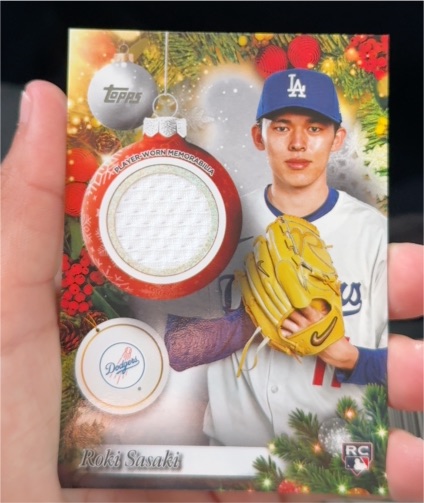 2025 Topps Holiday #PR-RS Roki Sasaki — front