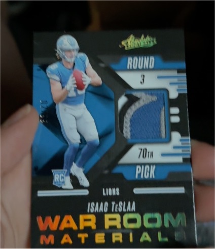 2025 Panini Absolute War Room Materials #WRM-ITA Isaac TeSlaa — front