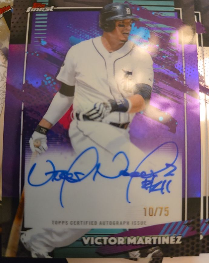 2026 Topps Finest #FA-VM Victor Martinez — front