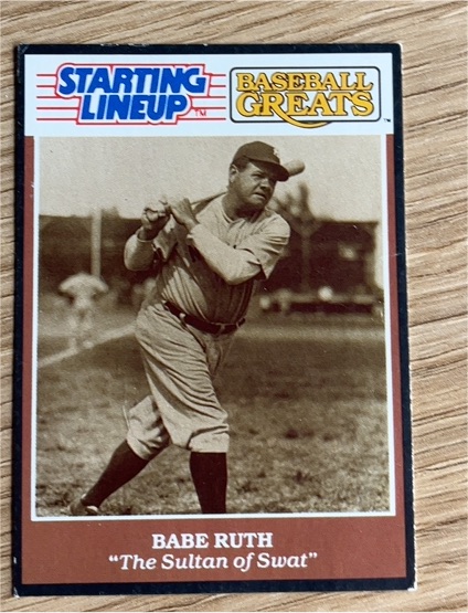 1989 Kenner Starting Lineup Baseball Greats #NNO Babe Ruth — front