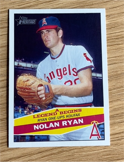 2015 Topps Heritage A Legend Begins California Angels #NR-4 Nolan Ryan — front