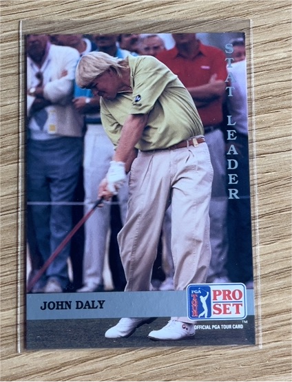 1992 Pro Set #179 John Daly Stat Leader — front