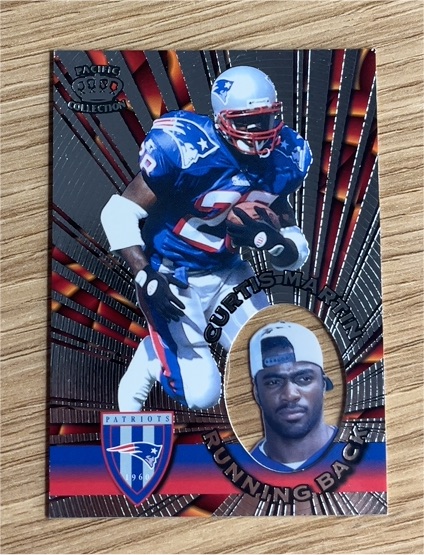 1996 Pacific Invincible #I-89 Curtis Martin — front