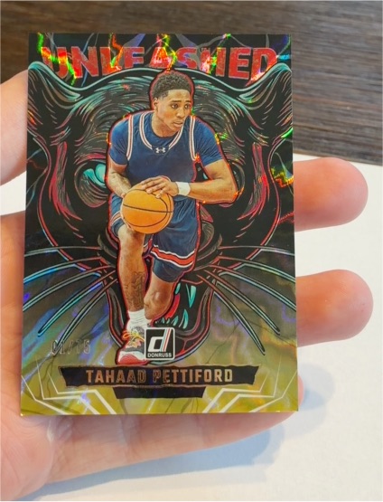 2025-26 Panini Donruss #10 Tahaad Pettiford Unleashed Green Laser — front