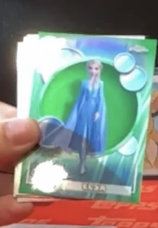 2026 Topps Chrome Disney Frozen Elsa #168 — front