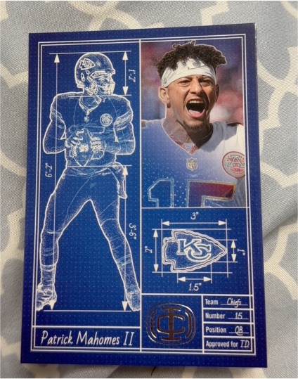 2025 Panini Icon Collection #TA-15 Patrick Mahomes II Touchdown Architect — front