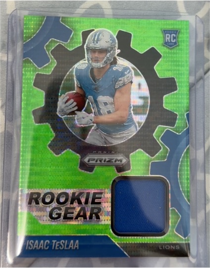 2025 Panini Prizm Rookie Gear #RGR-ITA Isaac TeSlaa — front