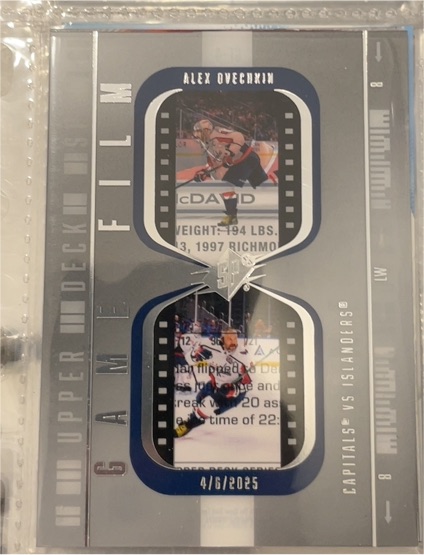 2024-25 Upper Deck SPx Game Film #GF-8 Alex Ovechkin — front