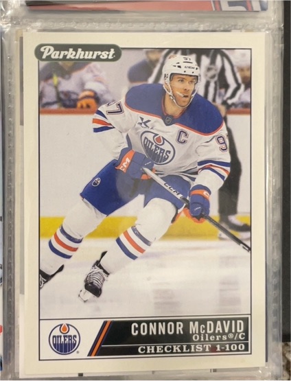 2025-26 Parkhurst #100 Connor McDavid — front
