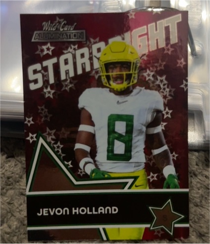 2021 Wild Card Alumination Starbright #SB-38 Jevon Holland — front