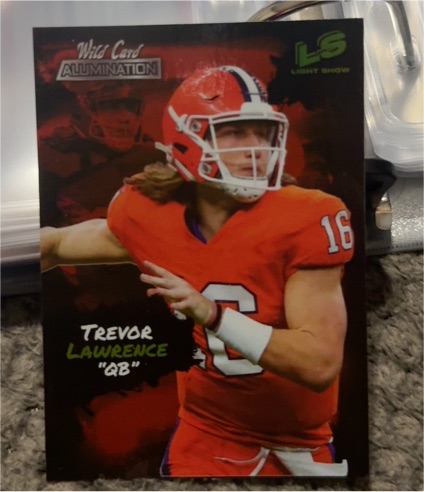 2021 Wild Card Alumination Light Show #LS 1 Trevor Lawrence — front