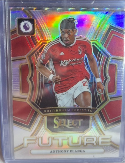 2023-24 Panini Select Premier League #19 Anthony Elanga Future Silver Prizm — front