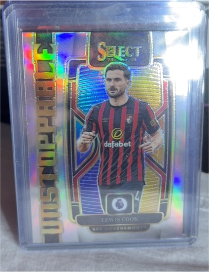 2023-24 Panini Select Premier League Unstoppable #1 Lewis Cook — front