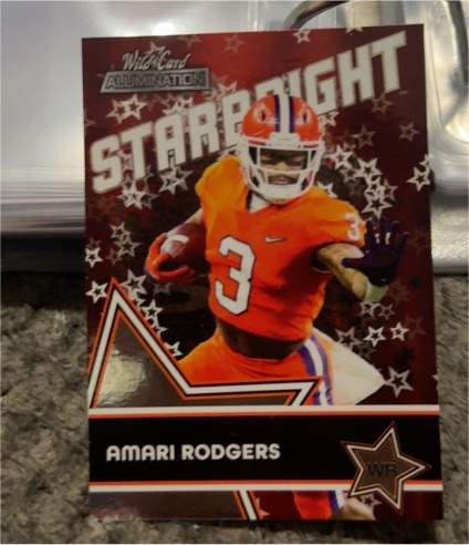2021 Wild Card Alumination #SB-43 Amari Rodgers Starbright — front