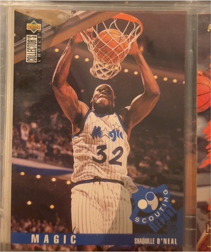 1995-96 Upper Deck Collector's Choice #339 Shaquille O'Neal Scouting Report — front
