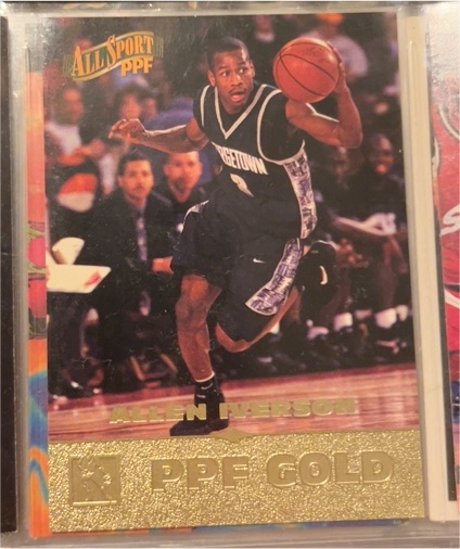 1996 Score Board All Sport PPF Gold #7 Allen Iverson — front