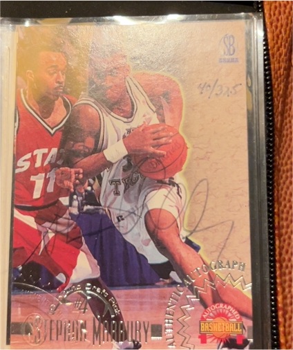 1996-97 Score Board #4 Stephon Marbury — front