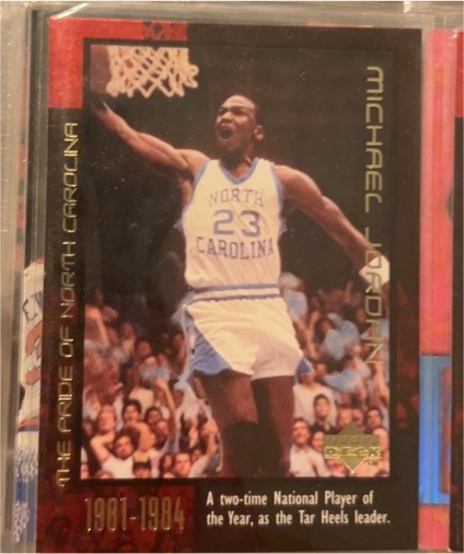 1999 Upper Deck Michael Jordan #9 The Pride of North Carolina — front
