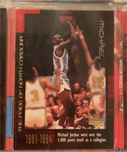 1999 Upper Deck Career #7 Michael Jordan Pride North Carolina — front