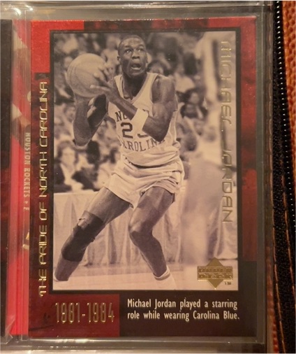 1999 Upper Deck Michael Jordan Career The Pride of North Carolina #6 — front