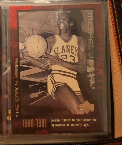 1999 Upper Deck Michael Jordan Career Collection #4 The Early Years — front