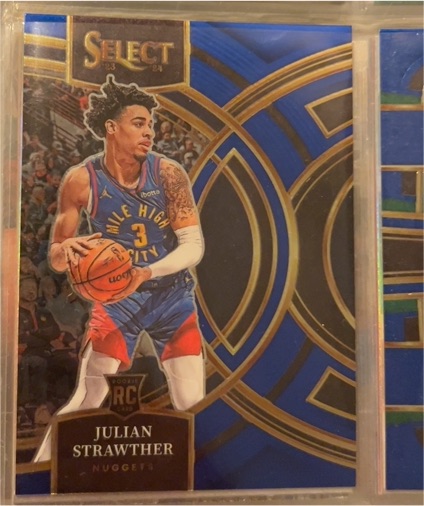 2023-24 Panini Select #101 Julian Strawther Blue (Retail Base) RC — front