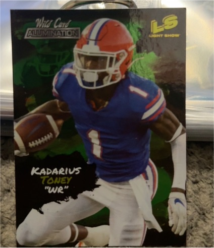 2021 Wild Card Alumination #LS-19 Kadarius Toney Light Show — front