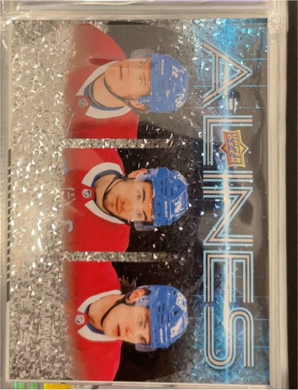 2024 Upper Deck Series 1 A-Lines #AL-1 Artemi Panarin, Mika Zibanejad, Vincent Trocheck — front
