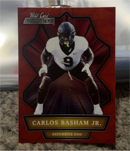2021 Wild Card Alumination #ABC-44 Carlos Basham Jr. — front