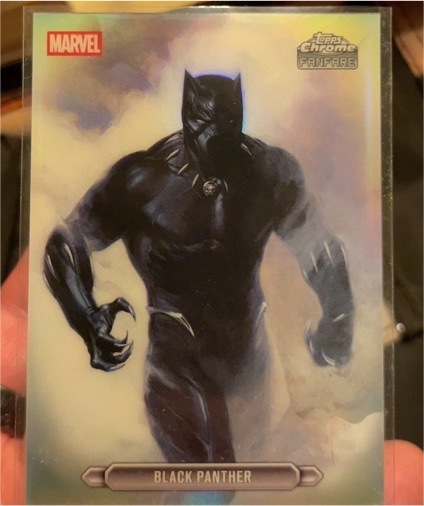 2026 Topps Chrome Marvel Fanfare #FF-05 Black Panther — front