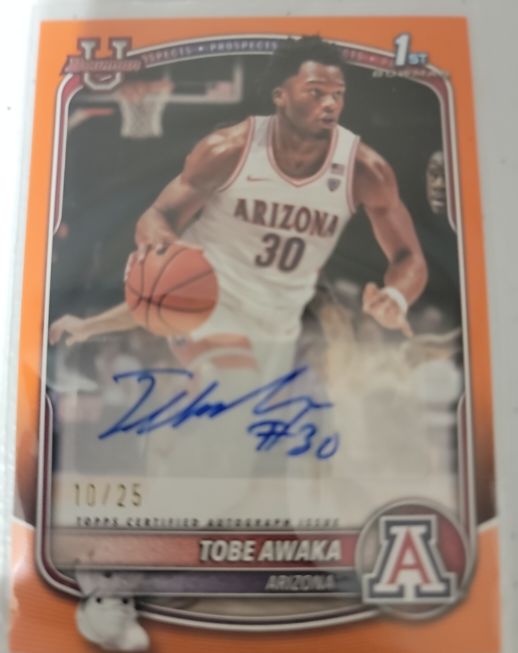 2025-26 Bowman Basketball #PA-TA Tobe Awaka — front