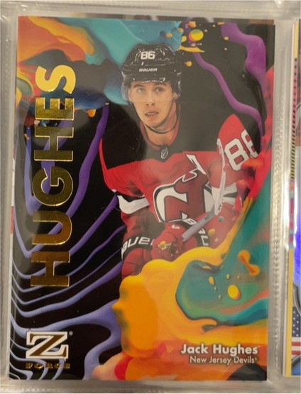 2024-25 Skybox Metal Universe Z-Force #47 Jack Hughes — front