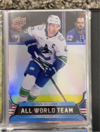2025-26 Upper Deck Extended Series #AWT-19 Quinn Hughes — front