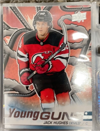 2024-25 Upper Deck Series 2 #201 Jack Hughes Young Guns Renewed — front