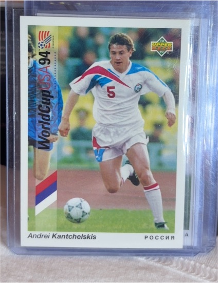 1993 Upper Deck World Cup USA #90 Andrei Kantchelskis — front