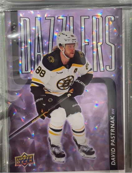 2025-26 Upper Deck Series 2 #DZ-55 David Pastrnak Dazzlers — front
