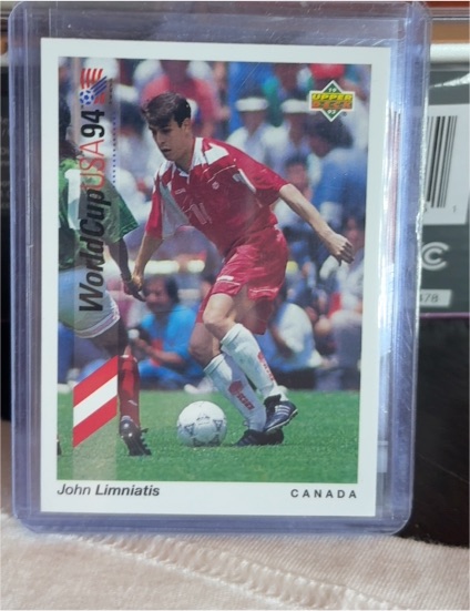 1993 Upper Deck World Cup 94 Preview #62 John Limniatis — front
