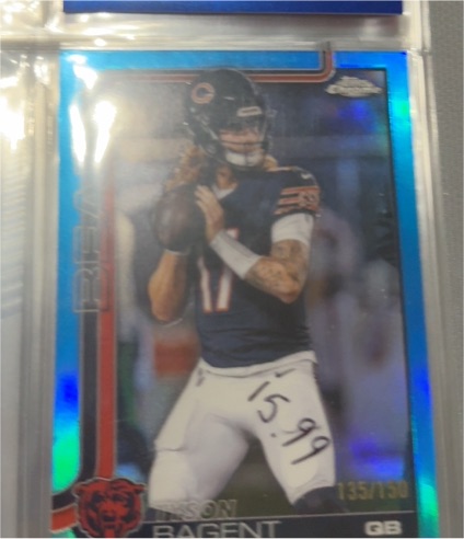 2025 Topps Chrome #54 Tyson Bagent — front