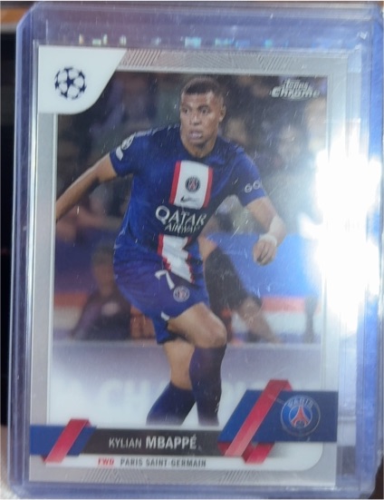 2022-23 Topps Chrome UEFA Club Competitions #100 Kylian Mbappé — front