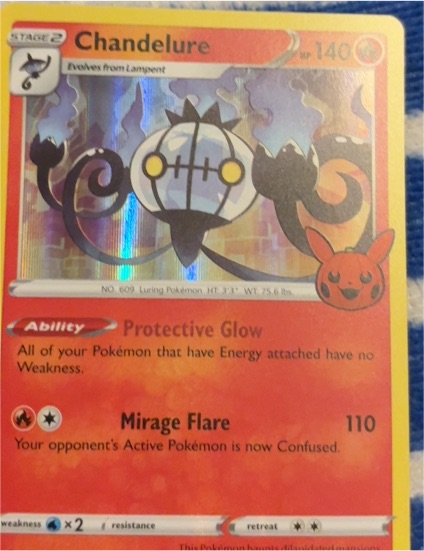 2022 Pokémon TCG Rebel Clash #33 Chandelure — front