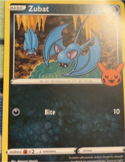 2023 Trick or Trade #103 Zubat — front