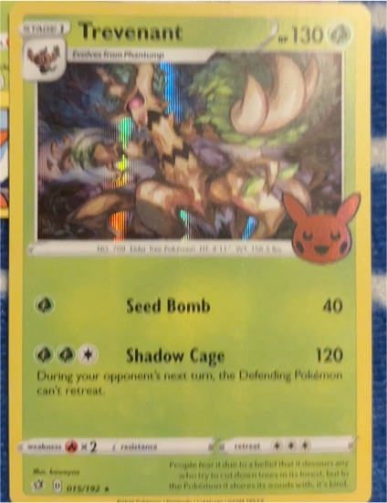 2022 Pokémon TCG Trick or Trade Halloween #015 Trevenant — front