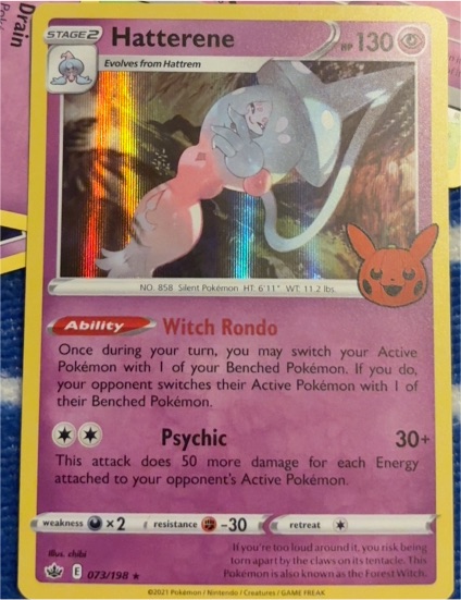 2021 Pokémon #073 Hatterene — front