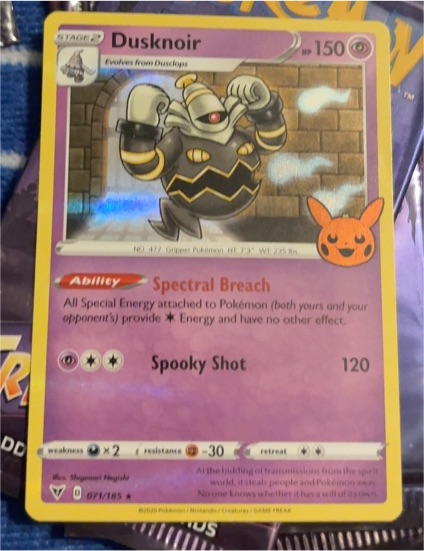 2023 Pokémon TCG Trick or Trade #071 Dusknoir — front
