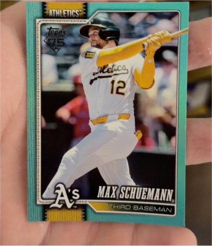 2026 Topps #225 Max Schuemann Athletics — front