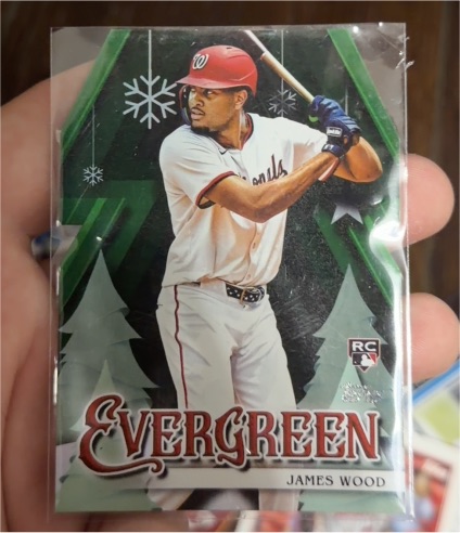 2025 Topps Holiday #E-5 James Wood Evergreen — front