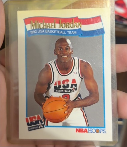 1992 NBA Hoops #579 Michael Jordan USA Basketball Team — front