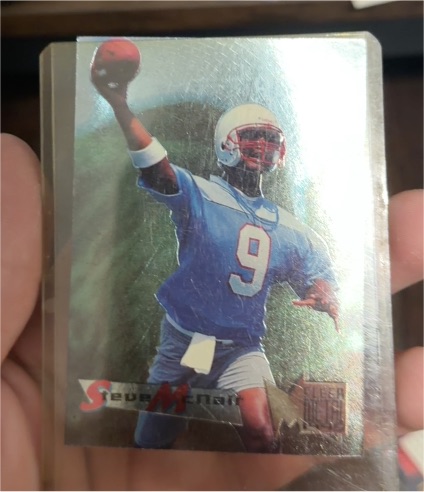 1995 Fleer Metal #77 Steve McNair — front