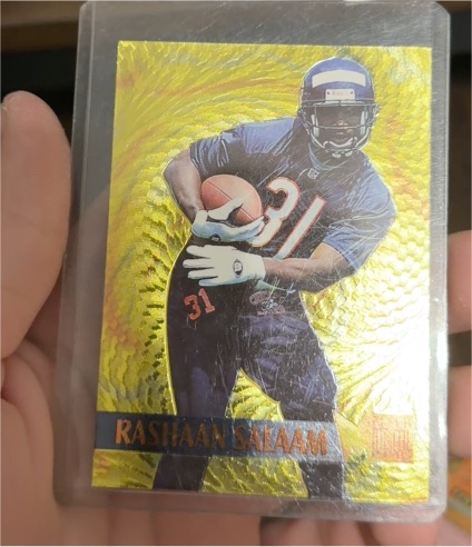 1995 Fleer Metal Gold Blaster #14 Rashaan Salaam — front